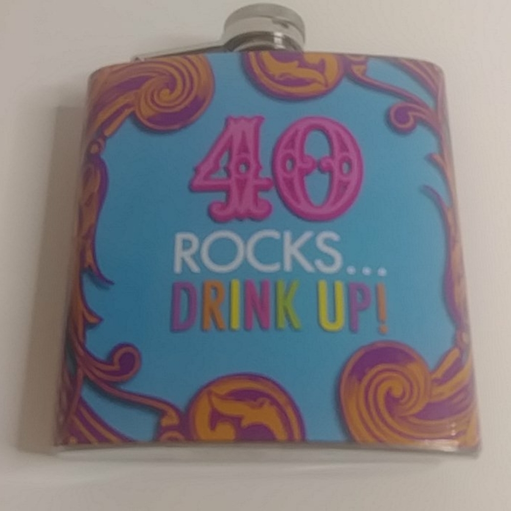 Flask for 40th Birthday